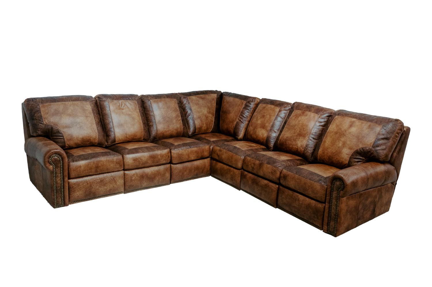 Farmhouse sectional discount with recliner